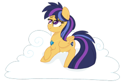 Size: 1890x1244 | Tagged: safe, artist:ashidaii, oc, oc:nova star sparkle, pegasus, pony, cloud, female, mare, offspring, parent:flash sentry, parent:twilight sparkle, parents:flashlight, simple background, solo, transparent background