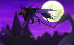 Size: 1900x1173 | Tagged: safe, artist:rosebudthevampiremar, oc, alicorn, bat pony, pony, commission, solo