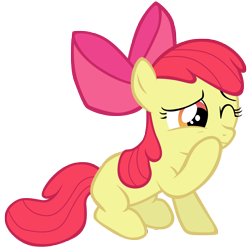 Size: 7000x7000 | Tagged: safe, artist:tardifice, apple bloom, earth pony, pony, bow, female, filly, hair bow, simple background, solo, transparent background, vector