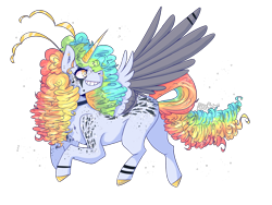 Size: 2224x1668 | Tagged: safe, artist:akiiichaos, oc, oc only, alicorn, pony, female, mare, simple background, solo, transparent background, two toned wings, wings