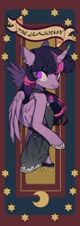 Size: 728x2048 | Tagged: safe, artist:snowillusory, twilight sparkle, twilight sparkle (alicorn), alicorn, semi-anthro, clothes, dress, solo