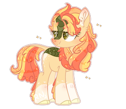 Size: 2500x2164 | Tagged: safe, artist:jxst-alexa, oc, oc only, kirin, cloven hooves, female, kirin oc, simple background, solo, transparent background