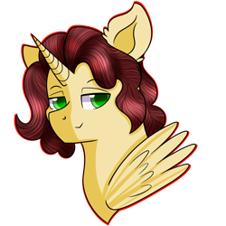 Size: 894x894 | Tagged: safe, artist:rainbowtashie, cheese sandwich, donut joe, fancypants, soarin', oc, oc:king calm merriment, alicorn, pony, alicorn oc, commissioner:bigonionbean, fusion, fusion:king calm merriment, male, stallion