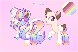 Size: 1024x682 | Tagged: safe, artist:_spacemonkeyz_, oc, oc:tooru, pegasus, pony, bald, clothes, female, mare, rainbow socks, reference sheet, socks, solo, striped socks, two toned wings
