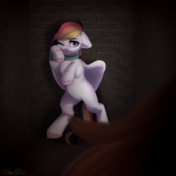 Size: 3000x3000 | Tagged: safe, artist:nika-rain, oc, pegasus, pony, commission, crying, full body, not rainbow dash, solo