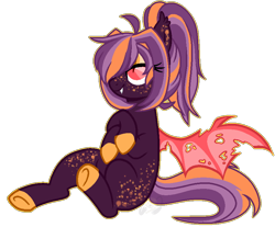 Size: 866x718 | Tagged: safe, artist:lemonkaiju, oc, bat pony, pony, base used, female, mare, simple background, solo, transparent background