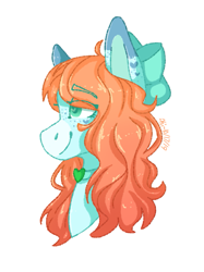 Size: 899x1200 | Tagged: safe, artist:p-kicreations, artist:person8149, oc, oc:skyler, pony, bust, female, mare, portrait, simple background, solo, transparent background