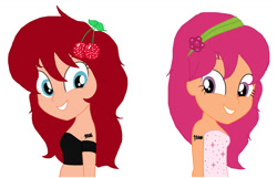 Size: 1280x822 | Tagged: safe, artist:mapleb, oc, oc:cherry cheesecake, better together, equestria girls, i'm on a yacht, base used, equestria girls-ified, raspberry torte, tattoo