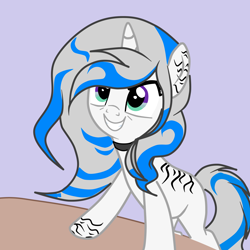 Size: 4000x4000 | Tagged: safe, artist:applerougi, oc, oc:blue tiger, pony, unicorn, absurd resolution, female, mare, solo