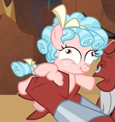 Size: 543x574 | Tagged: safe, screencap, cozy glow, lord tirek, centaur, pegasus, pony, frenemies (episode), cozy glow is best facemaker, cozybuse, cropped, duo, faic, female, filly, for all this pain and torture i swear you'll pay, scrunchy face