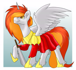 Size: 6210x5760 | Tagged: safe, oc, oc:king phoenix, alicorn, pony, alicorn oc, armor, horn, male, stallion, sword, weapon, wings