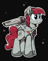 Size: 2101x2661 | Tagged: safe, artist:selenophile, oc, oc only, oc:starship enterprise, pony, enterprise, female, mare, ncc-1701, ponified, solo, spaceship ponies, star trek, star trek (tos), starship, starshipmare, uss enterprise, warp nacelles