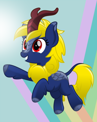 Size: 5722x7216 | Tagged: safe, artist:jhayarr23, oc, oc only, oc:naveen numbers, kirin, solo, species swap