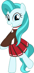 Size: 5952x12620 | Tagged: safe, artist:jhayarr23, lighthoof, earth pony, pony, 2 4 6 greaaat, bipedal, cheerleader, cheerleader outfit, clothes, cute, daaaaaaaaaaaw, female, lightorable, looking at you, mare, simple background, skirt, smiling, solo, standing, transparent background, vector