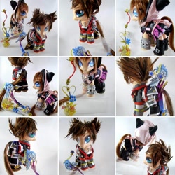 Size: 960x960 | Tagged: safe, artist:lightningsilver-mana, human, pony, anime, anime style, couple, doll, drugs, fandom, hero, heroin, kingdom hearts, kingdom hearts 3, leather, paint, painting, photo, play station, sewing, textiles, toy, video game