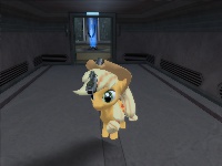 Size: 200x150 | Tagged: safe, derpibooru import, applejack, earth pony, pony, 3d, coruscant, mod, picture for breezies, star wars battlefront 2