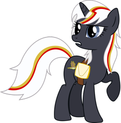Size: 1024x1036 | Tagged: safe, artist:kayman13, artist:silverfacade, oc, oc only, oc:velvet remedy, pony, unicorn, fallout equestria, fanfic, fanfic art, female, hooves, horn, mare, medical saddlebag, raised hoof, saddle bag, simple background, solo, transparent background, vector