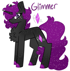 Size: 2968x3000 | Tagged: safe, artist:crazysketch101, oc, oc only, oc:glimmer, pony, unicorn, chest fluff, simple background, solo, transparent background