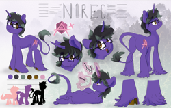 Size: 6172x3901 | Tagged: safe, artist:fiyawerks, oc, oc:norec, pony, unicorn, commission, on side, ponysona, reference sheet, size chart, size comparison