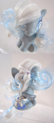 Size: 1280x2911 | Tagged: safe, artist:lightningsilver-mana, oc, oc:snowdrop, pegasus, pony, comic, custom, doll, female, irl, my little pony, paint, painting, photo, snow, snowfall, snowflake, solo, toy