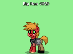 Size: 2048x1536 | Tagged: safe, artist:generalender15, big macintosh, pony, crossover, pony town, team fortress 2