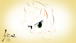 Size: 900x514 | Tagged: safe, artist:zaeinn, derpibooru import, applejack, earth pony, pony, female, gradient background, mare, solo, vector