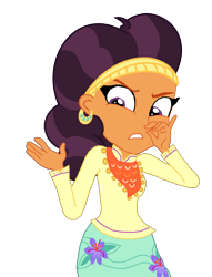 Size: 2073x2707 | Tagged: artist needed, safe, edit, saffron masala, equestria girls, equestria girls-ified