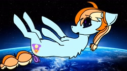 Size: 1920x1080 | Tagged: safe, artist:idlikeadepresso, oc, oc:aurelia coe, earth pony, pony, coe, solo, space