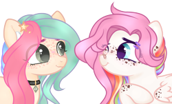 Size: 2692x1624 | Tagged: safe, artist:angelamusic13, oc, oc only, earth pony, pegasus, pony, base used, female, mare, simple background, transparent background