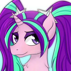 Size: 3000x3000 | Tagged: safe, artist:dashy21, aria blaze, pony, unicorn, ariabetes, cute, ponified, solo, species swap