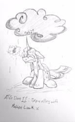 Size: 1998x3217 | Tagged: safe, artist:binkyt11, twilight sparkle, twilight sparkle (alicorn), alicorn, pony, angry, atg 2019, female, mare, monochrome, newbie artist training grounds, pictogram, rain, solo, traditional art, wet, wet mane