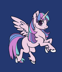 Size: 343x399 | Tagged: safe, artist:mewstrawberrydelight, oc, oc:princess morning glory, alicorn, pony, base used, blue background, female, filly, magical lesbian spawn, offspring, parent:princess celestia, parent:twilight sparkle, parents:twilestia, simple background, solo