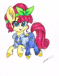 Size: 4785x6169 | Tagged: safe, artist:luxiwind, torque wrench, pony, rainbow roadtrip, absurd resolution, solo, traditional art