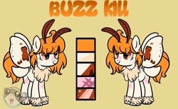 Size: 720x442 | Tagged: artist needed, source needed, safe, oc, oc only, oc:buzz kill, pony, reference sheet, solo