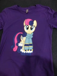 Size: 720x960 | Tagged: safe, bon bon, sweetie drops, pony, clothes, irl, photo, shirt