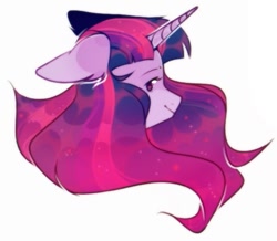 Size: 557x486 | Tagged: safe, artist:benyablinkakaeto, twilight sparkle, pony, bust, cute, ear fluff, female, floppy ears, mare, portrait, profile, simple background, solo, white background