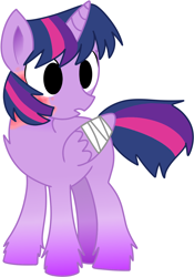 Size: 1004x1436 | Tagged: safe, artist:thatgreypeanut, derpibooru exclusive, twilight sparkle, twilight sparkle (alicorn), alicorn, pony, bandage, bandaged wing, burn scar, recoveryverse, solo