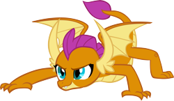 Size: 8964x5187 | Tagged: safe, artist:memnoch, smolder, dragon, uprooted, dragoness, female, simple background, solo, transparent background, vector, wings