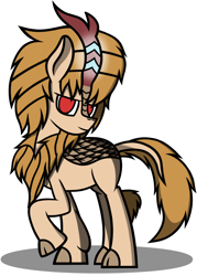 Size: 1184x1655 | Tagged: safe, artist:nguyendeliriam, oc, oc only, oc:sand storm, kirin, kirin-ified, male, solo, species swap