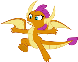 Size: 6569x5205 | Tagged: safe, artist:memnoch, smolder, dragon, school daze, dragoness, female, simple background, solo, transparent background, vector, wings