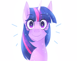 Size: 1000x800 | Tagged: safe, artist:waterz-colrxz, twilight sparkle, pony, what lies beneath, bust, cute, looking at you, portrait, simple background, solo, treelight sparkle, treelightbetes, white background