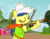 Size: 692x540 | Tagged: safe, screencap, fiddlesticks, earth pony, pony, apple family reunion, animated, apple family member, bow (instrument), eyes closed, feminism, fiddle, gif, solo, stetson