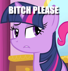 Size: 872x917 | Tagged: safe, edit, edited screencap, screencap, twilight sparkle, green isn't your color, caption, cropped, image macro, reaction image, text, vulgar