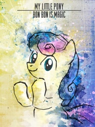 Size: 675x900 | Tagged: safe, artist:mlp-frank, part of a series, part of a set, bon bon, sweetie drops, pony, solo, title drop