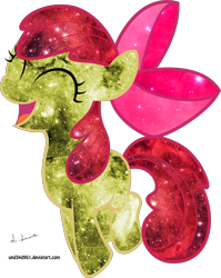 Size: 2500x3141 | Tagged: safe, artist:und34d951, apple bloom, pony, solo, space
