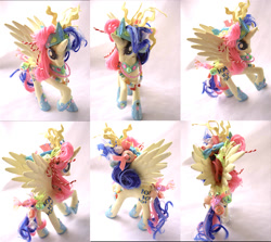 Size: 1024x913 | Tagged: safe, artist:lightningsilver-mana, bon bon, sweetie drops, alicorn, pony, alicornified, candy, commission, commission open, craft, doll, female, figure, figurine, food, my little pony, paint, painting, pegacorn, race swap, solo, toy, unipeg