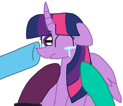 Size: 1197x1036 | Tagged: safe, artist:徐詩珮, fizzlepop berrytwist, glitter drops, spring rain, tempest shadow, twilight sparkle, twilight sparkle (alicorn), alicorn, pony, unicorn, series:sprglitemplight diary, broken horn, clothes, crying, female, glitterlight, glittershadow, horn, lesbian, mare, misleading thumbnail, polyamory, shipping, simple background, sprglitemplight, springdrops, springlight, springshadow, springshadowdrops, tempestlight, transparent background