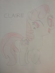 Size: 1944x2592 | Tagged: safe, artist:jerryakiraclassics19, oc, oc only, oc:claire, earth pony, pony, female, mare, traditional art