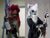 Size: 900x678 | Tagged: safe, artist:essorille, tempest shadow, zecora, anthro, zebra, clothes, cosplay, costume, fursuit, irl, partial fursuit, photo