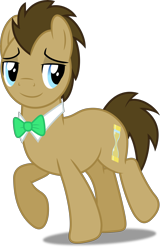 Size: 3192x5000 | Tagged: safe, artist:dashiesparkle, doctor whooves, pony, slice of life (episode), bowtie, male, raised hoof, simple background, solo, stallion, transparent background, vector